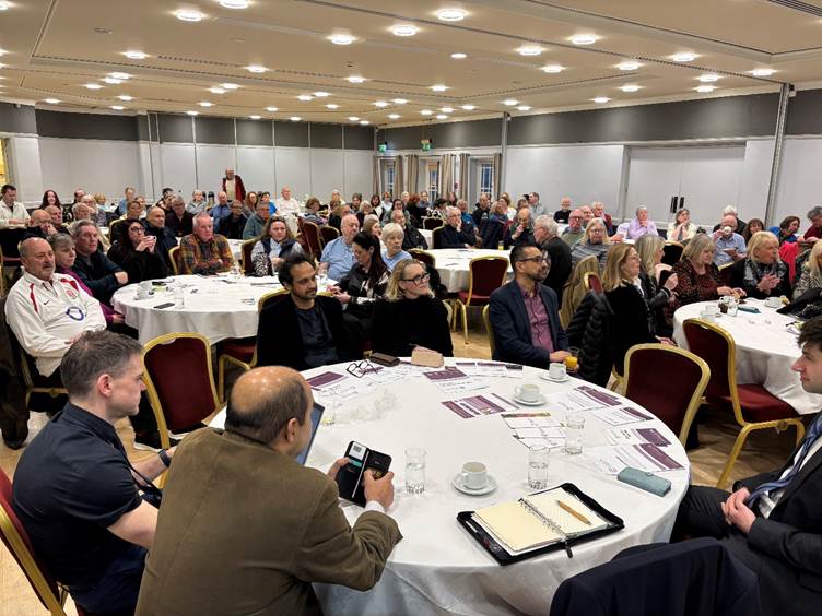 A photograph of the 'Meet the Clatterbridge Private Consultants' event in the Isle of Man