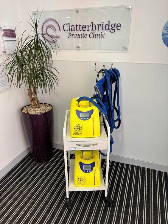 A picture of the Hilotherm ChemoCare equipment in Clatterbridge Private Clinic