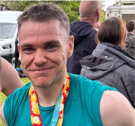 Picture of Dr Ian Lampkin, Consultant Oncologist at the Clatterbridge Private Clinic after a 10K run he completed to raise funds for the Clatterbridge Cancer Charity 